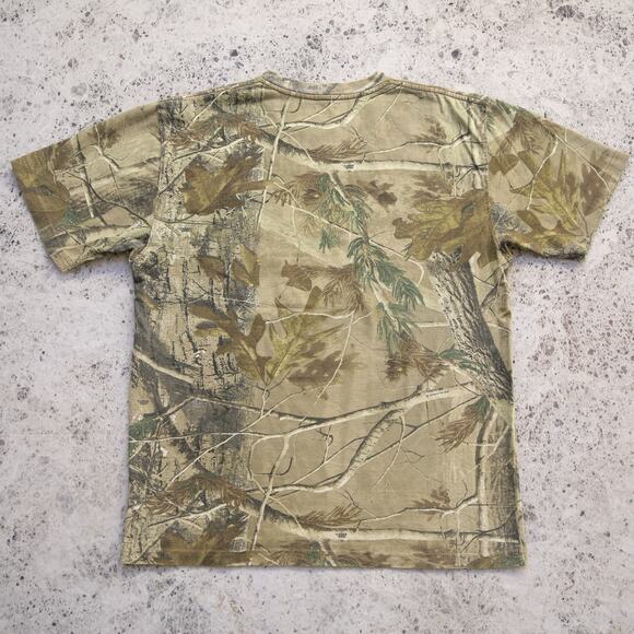 Vintage Carhartt K287 CAP Realtree Distressed & FADED Camo Pocket T-Shirt Medium - Picture 2 of 13